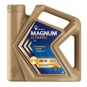 Моторное масло Rosneft Magnum Ultratec FE 5W-30 SN/CF ILSAC GF-5, 4л
