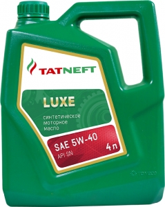 Моторное масло Tatneft LUXE 5W-40 SN, 4л