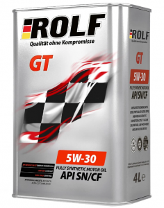 Моторное масло ROLF 5W-30 GT SN/CF C2/C3 (металл), 4л